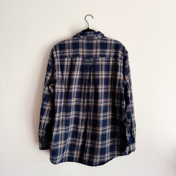Redhead Blue + Brown Plaid Ultimate Flannel Shirt - Large - Picture 6 of 7